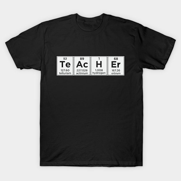 Teacher Periodic Table Education School Class Funny T-Shirt by Mellowdellow